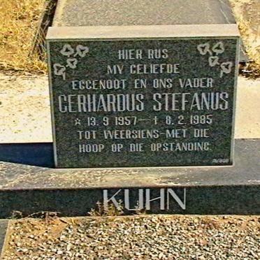 KUHN Gerhardus Stefanus 1957-1985