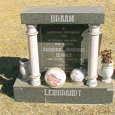 LEIBBRANDT Abraham Johannes Uldrich 1957-1994