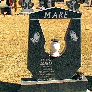 MARE Jacoba Sophia 1940-2003