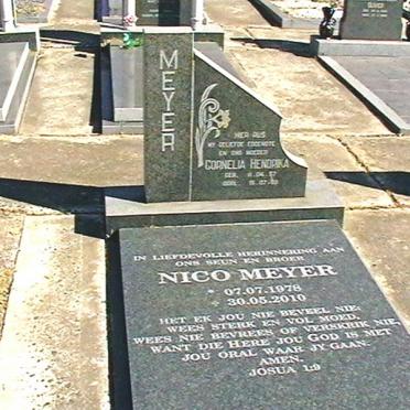 MEYER Cornelia Hendrika 1957-1988 :: MEYER Nico 1978-2010