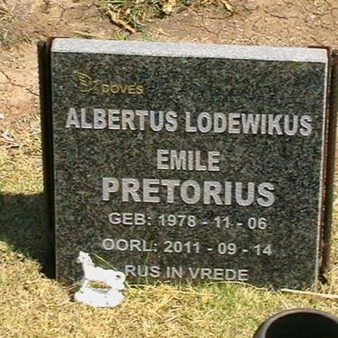 PRETORIUS Albertus Lodewikus Emile 1978-2011