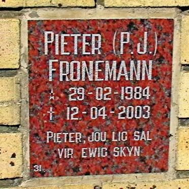 FRONEMANN P.J. 1984-2003