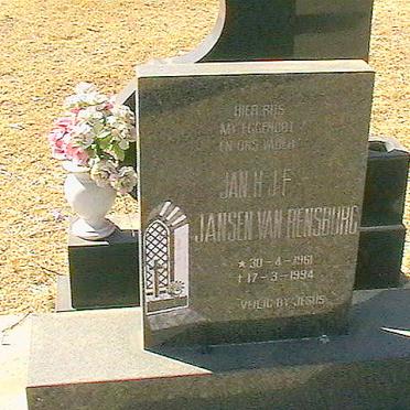 RENSBURG Jan H.J.F., Jansen van 1961-1994