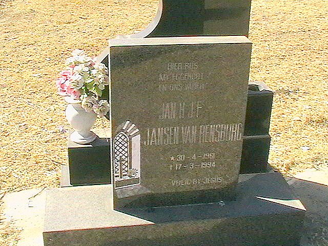 RENSBURG Jan H.J.F., Jansen van 1961-1994
