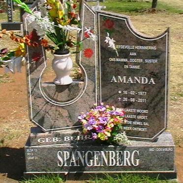 SPANGENBERG Amanda nee BEHR 1977-2011