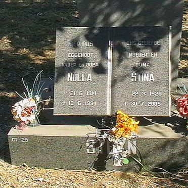 STEYN Nolla 1914-1994 &amp; Stina 1920-2005