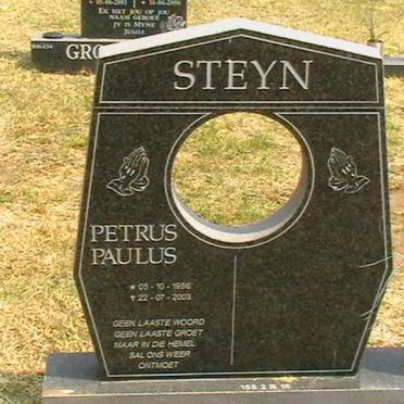 STEYN Petrus Paulus 1956-2003
