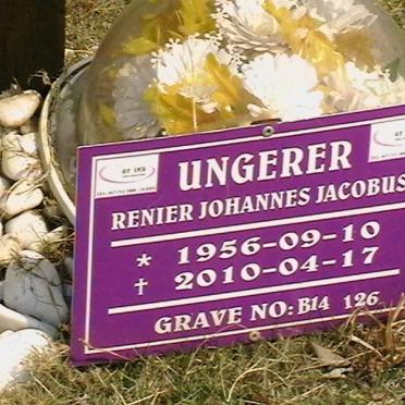 UNGERER Renier Johannes Jacobus 1956-2010