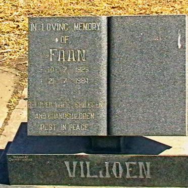 VILJOEN Faan 1925-1984