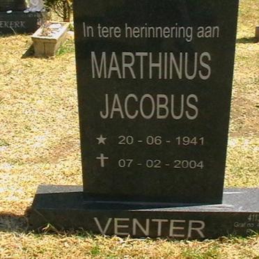 VENTER Marthinus Jacobus 1941-2004