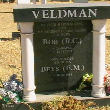 VELDMAN R.C. 1947-2000 &amp; E.M. 1944-