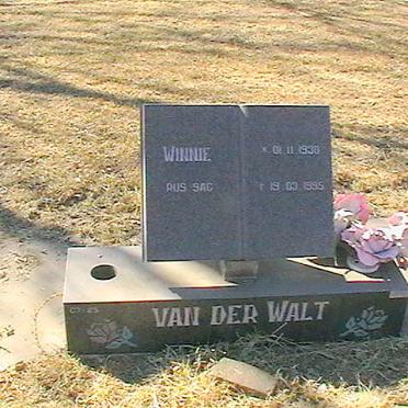 WALT Winnie , van der 1930-1995