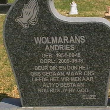 WOLMARANS Andries 1954-2009