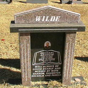WILDE Michael Andrew 1965-2001