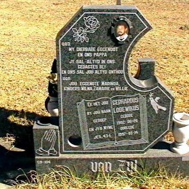 ZYL Gerhardus Lodewikus, van 1962-1997