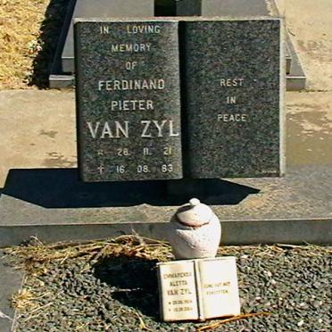 ZYL Ferdinand Pieter, van 1921-1983