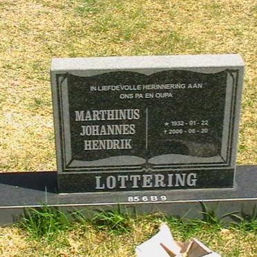 LOTTERING Marthinus Johannes Hendrik 1932-2006