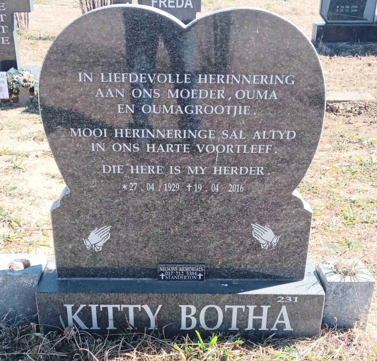 BOTHA Kitty 1929-2016