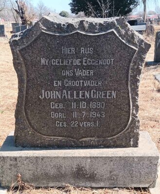 GREEN John Allen 1880-1943
