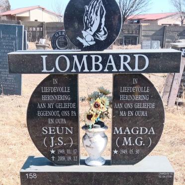 LOMBARD J.S. 1949-2009 & M.G. 1949-