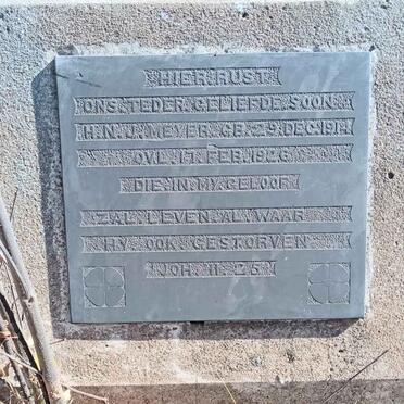 MEYER H.N.J. 1914-1926