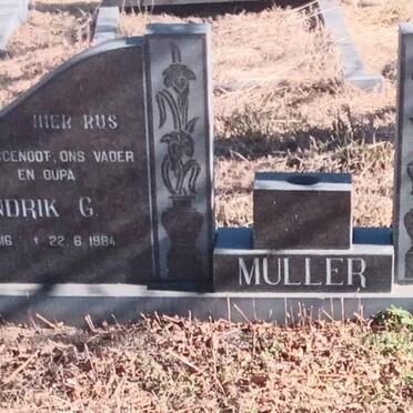 MULLER Hendrik G. 1916-1984 & Hendrina W. 1921-1996