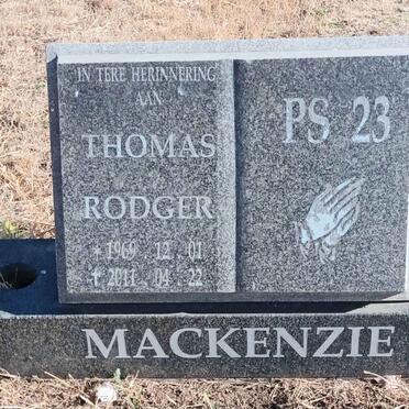 MACKENZIE Thomas Rodger 1969-2011