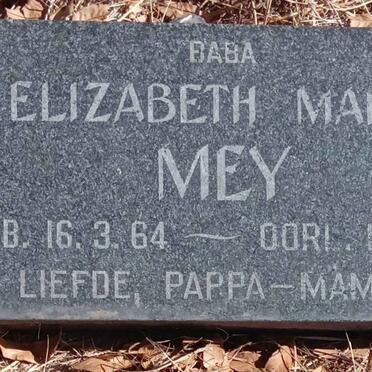MEY Elizabeth Maria 1964-1964