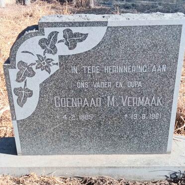 VERMAAK Coenraad M. 1885-1961 