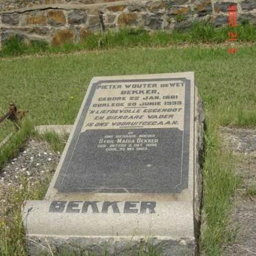 BEKKER Sybil Maria nee BEYERS 1886-1963