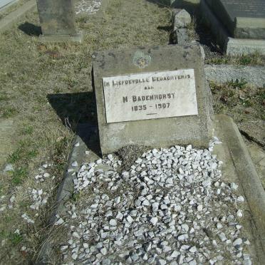 BADENHORST  M. 1935-1907