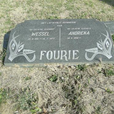 FOURIE Wessel 1891-1975 &amp; Andriena 1894-