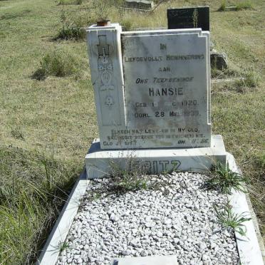 FRITZ Hansie 1920-1939