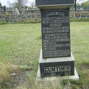 GUNTHER Johannes Hermanus 1867-1927
