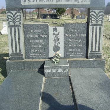 GELDENHUYS Christoffel Petrus 1881-1958 &amp; Catharina Elizabeth 1903-1991