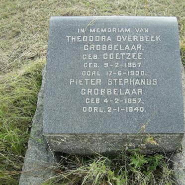 GROBBELAAR Pieter Stephanus 1857-1940 &amp; Theodora Overbeek COETZEE 1857-1930