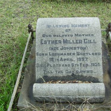 GILL Esther Miller nee JOHNSTON 1857-1936
