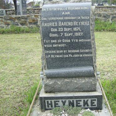 HEYNEKE Andries Barend 1871-1927