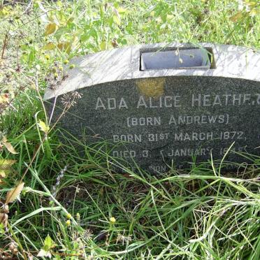 HEATHER Ada Alice nee ANDREWS 1872-194?