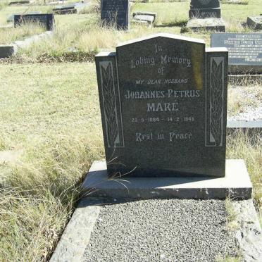 MARE Johannes Petrus 1884-1945