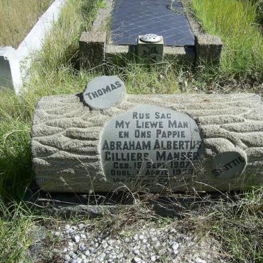 MANSER Abraham Albertus Cilliers 1907-19??