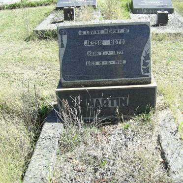 MARTIN Jessie Boyd 1877-1962
