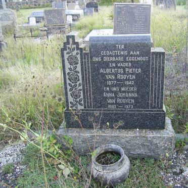 ROOYEN Albertus Pieter, van 1877-1942 &amp; Anna Johanna 1882-1973