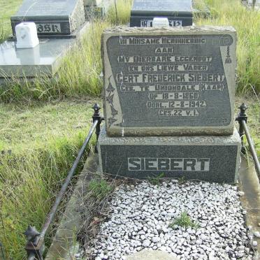 SIEBERT Gert Frederick 1860-1942