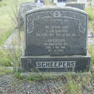 SCHEEPERS C.J.M. 1865-1941 &amp; A.M. SWART 1871-1960