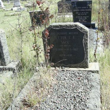 SACK Aletta C.E. nee NORTJE 1894-1967