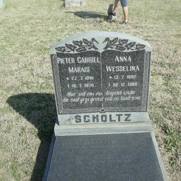 SCHOLTZ Pieter Gabriel Marias 1881-1970 &amp; Anna Wesselina 1892-1988