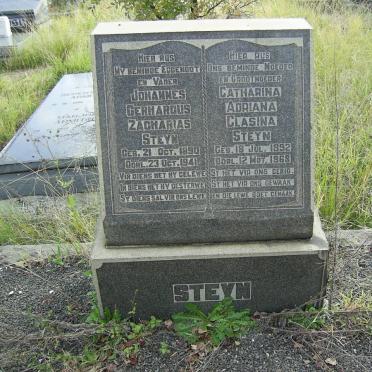 STEYN Johannes Gerhardus Zacharias 1890-1941 &amp; Catharina Adriana Clasina 1892-1968
