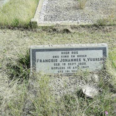 VUUREN Francois Johannes, van 1925-1943