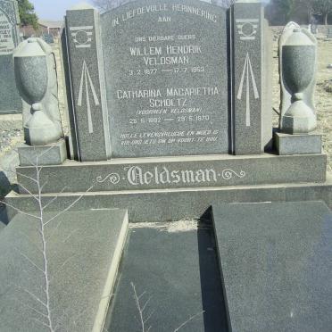 VELDSMAN Willem Hendrik 1877-1953 :: SCHOLTZ Catharina Magrietha nee VELDSMAN 1892-1970
